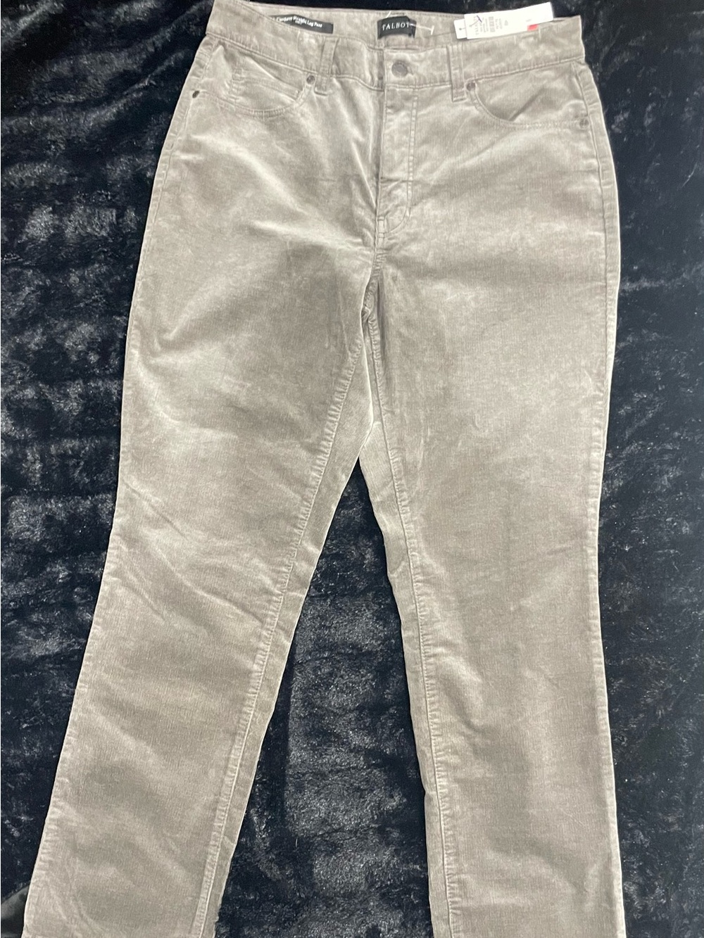 Talbots Men's Corduroy Pants in Light Taupe Gray